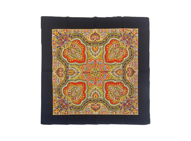 Bomull skjerf 70 x 70 navy 